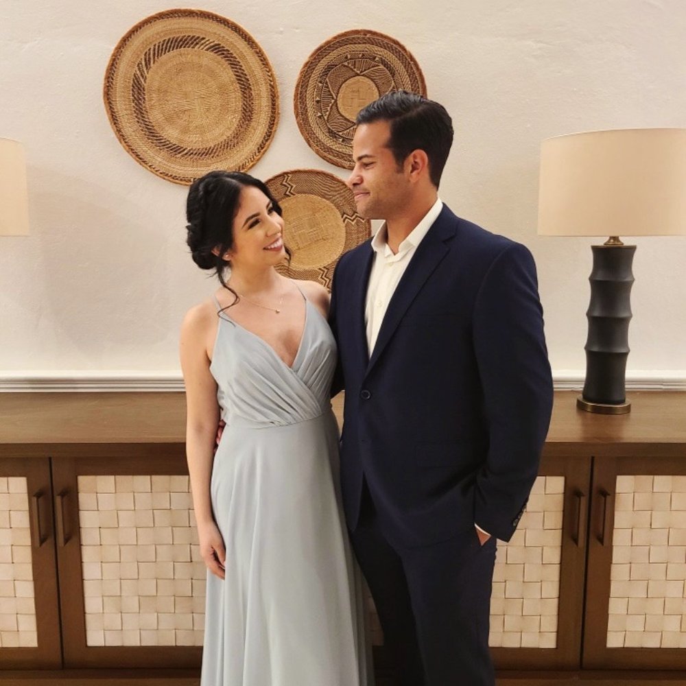 Spaghetti Strap Full Skirt Bridesmaid Dress in Dusty Sage Color